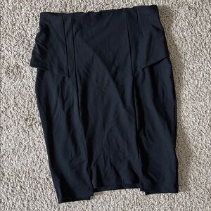 Bebe black pencil skirt Sz medium waist flat 14.5